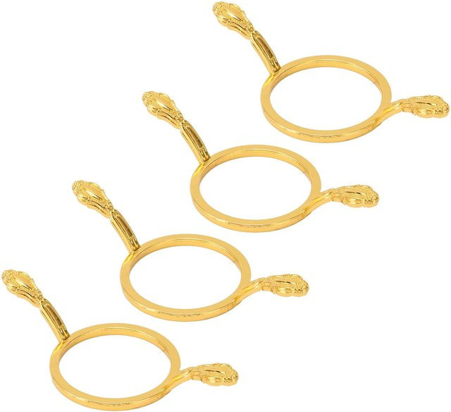 GoolRC Wachssiegelformen Set aus Metall in Beige und Gold für DIY Bastelarbeiten, 4 Stück - Bild 1