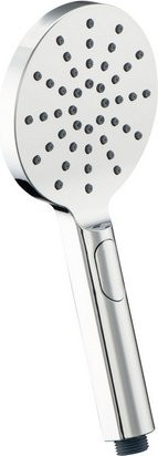 WELLWATER Handbrause Labos in Silber mit 3 Strahlarten und runder Form - Bild 1