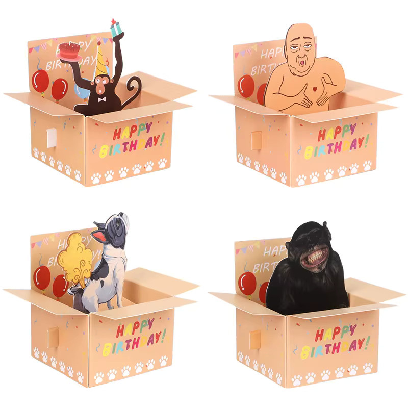 Lustige Affe 3D Pop-Up Karte ZQNYCY für Kinder Geburtstag und besondere Anlässe, Mehrfarbig - Bild 2