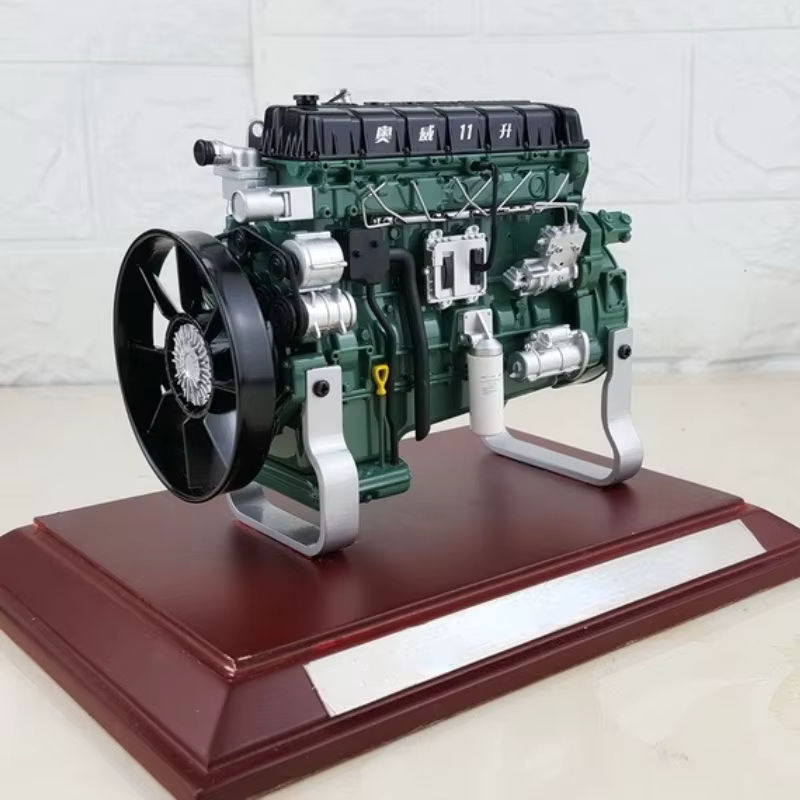 Goni ca6dm Motor Modell aus Legierung mit Holz Basis als Sammlerstück und Dekoration - Bild 2