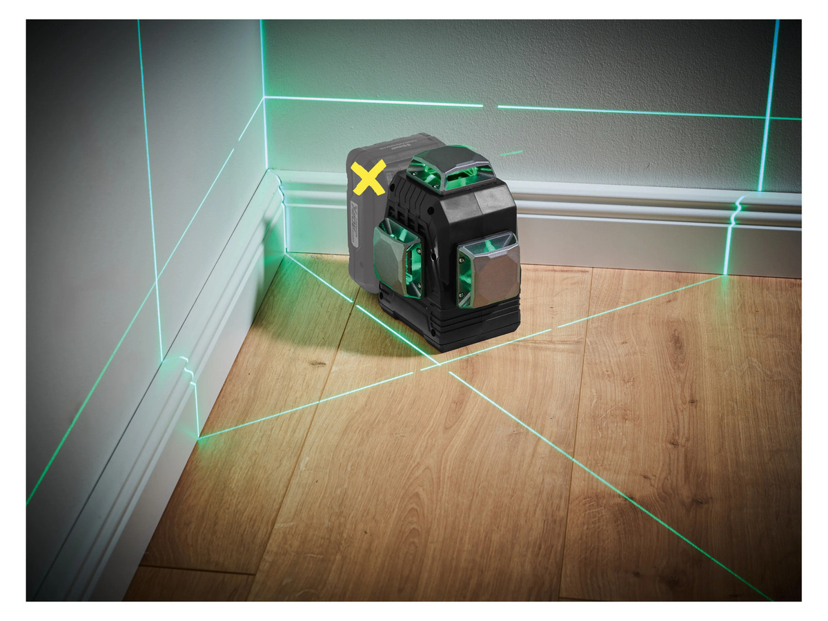 PARKSIDE PERFORMANCE 20 V Akku-Kreuzlinienlaser PKLLP 3360 A1 ohne Akku und Ladegerät - Bild 2