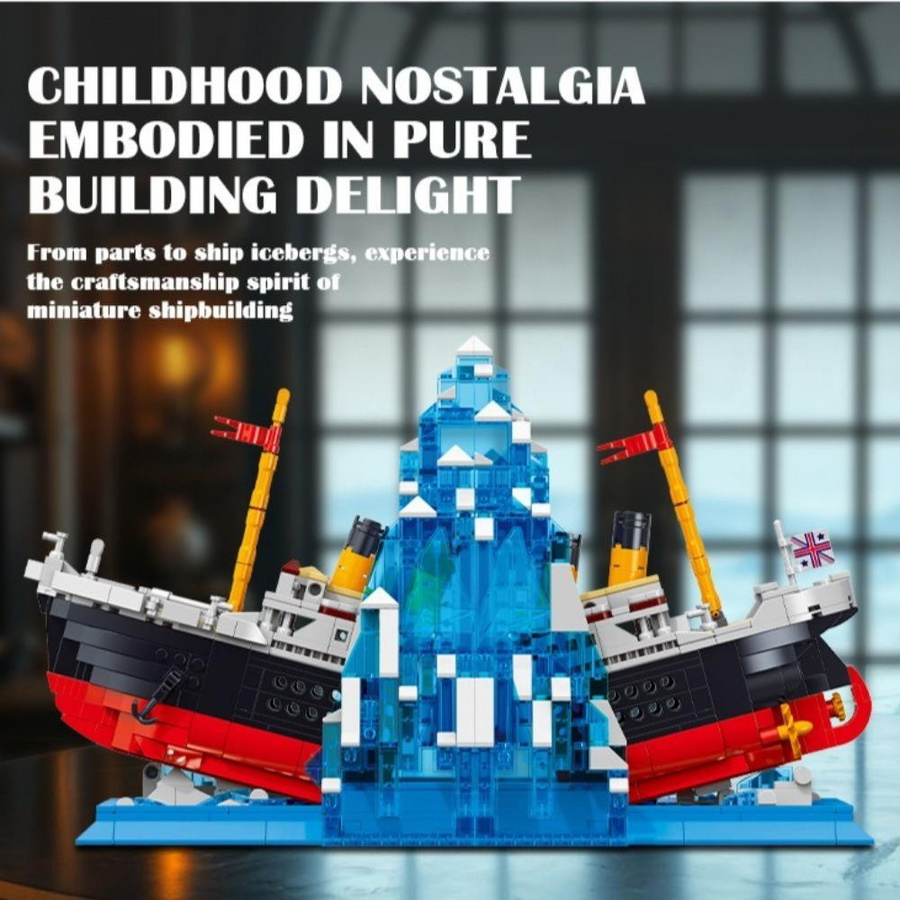Linyi toy Titanic Eisberg Bausatz 1202 Teile - Bild 3