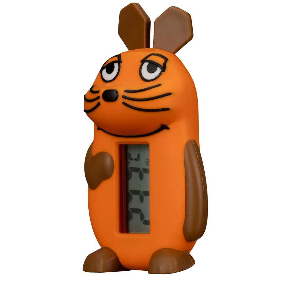DieMaus Badethermometer in Orange aus BPA-freiem Material - Bild 2