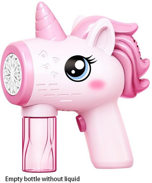 Yiran Seifenblasenpistole Einhorn Vollautomatische Seifenblasenmaschine 6-12 Jahre - Bild 1