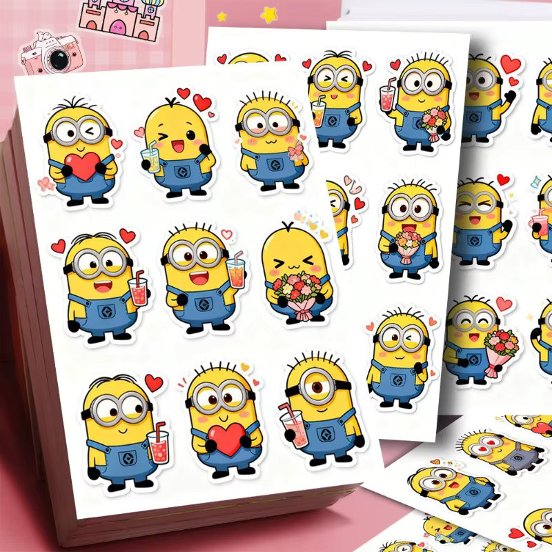 Minions Kevin Bob Dave Dekorative Sticker Set aus Papier in Mehrfarbig - Bild 2