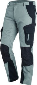 FHB Florian Arbeitshose aus Poly-Cotton in Grau-Schwarz Gr. 56 - Bild 1