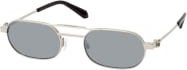 Off-White VAIDEN OERI123 Sonnenbrille, Vollrand, oval, Metall, silver, grey, Unisex - Bild 1