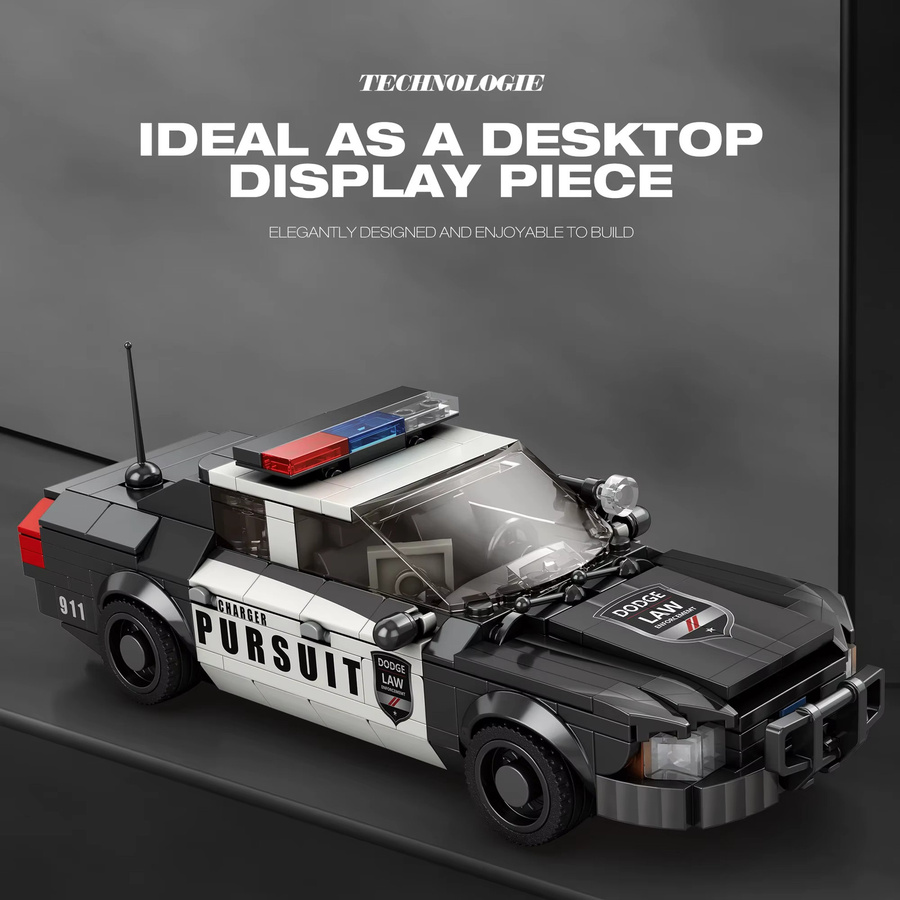 AMAZINGBLOKS Polizeiauto-Baukasten, Spezialpolizeifahrzeug-Modell, 404 Teile, ab 14 Jahre - Bild 3
