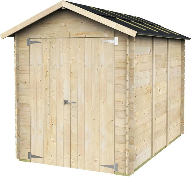 Holzhaus Bh16 Rubia aus Tannenholz und OSB in Braun, B: 178 cm, H: 273 cm - Bild 1