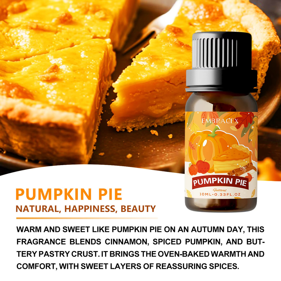 EMBRACEX Ätherisches Öl Kürbiskuchen 10 ml für Aromatherapie, Massage und Hautpflege in Amber-Glasflasche - Bild 6