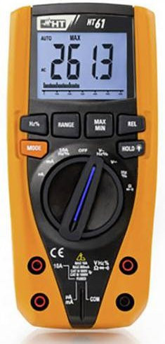 HT Instruments HT61 Digitales Hand-Multimeter Gelb, CAT III 1000 V, CAT IV 600V, 4000 Counts - Bild 1