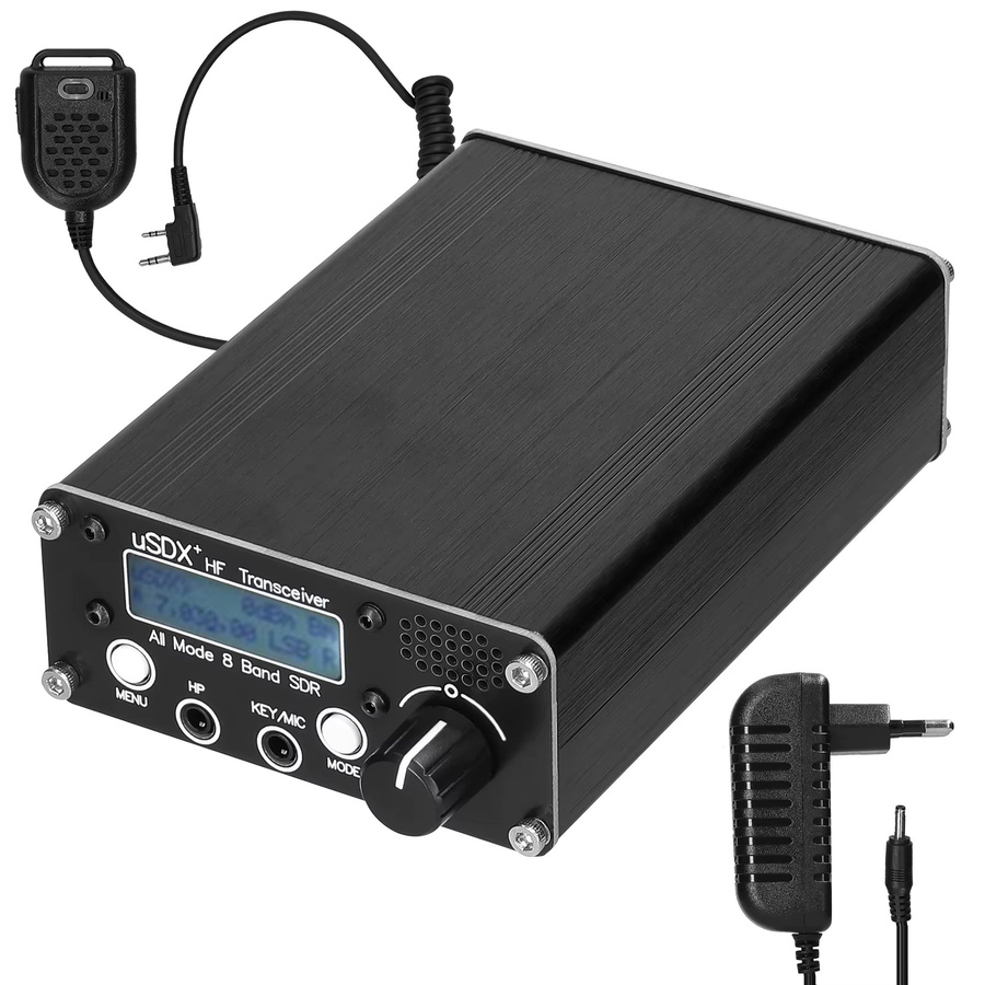 uSDR uSDX+ V2 SDR-Transceiver in Schwarz, 8 Bänder All-Mode Kurzwellen-Transceiver mit SSB, CW, AM, QRP und BNC-Antennenanschluss - Bild 6
