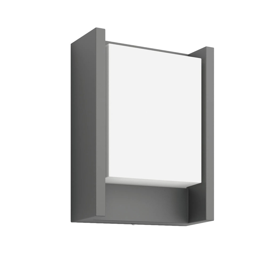 Philips Arbour LED Outdoor-Wandleuchte aus Aluminium in Anthrazit, 2er-Set, B: 22 cm, H: 16,5 cm, T: 7,5 cm - Bild 2