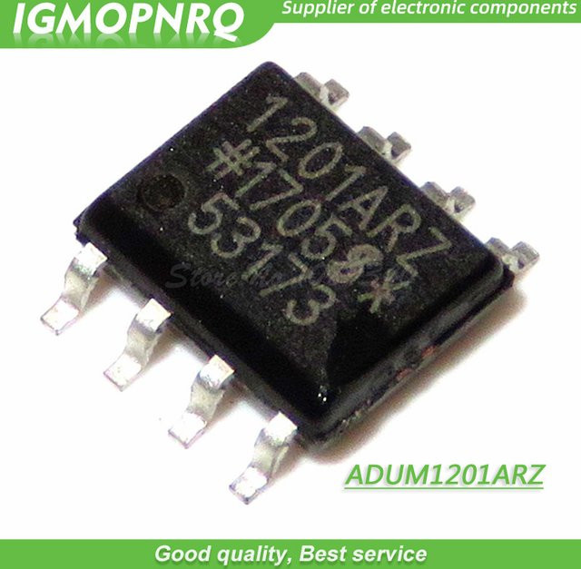 Analog Devices ADUM1201ARZ Digitaler Isolator SOP-8 in Schwarz, 10 Stück - Bild 1