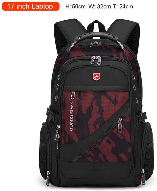 Wasserdichter Weft Laptop-Rucksack für Herren und Damen in verschiedenen Farben, 17/20 Zoll Reise- und Schultasche - Bild 1