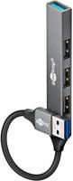 Goobay Slim USB-Hub mit 4 USB-A Ports und USB 3.2 in Grau - Bild 1