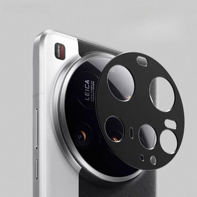 Xiaomi 15 Ultra Kamera-Schutzring aus Aluminiumlegierung Set, Schwarz - Bild 1