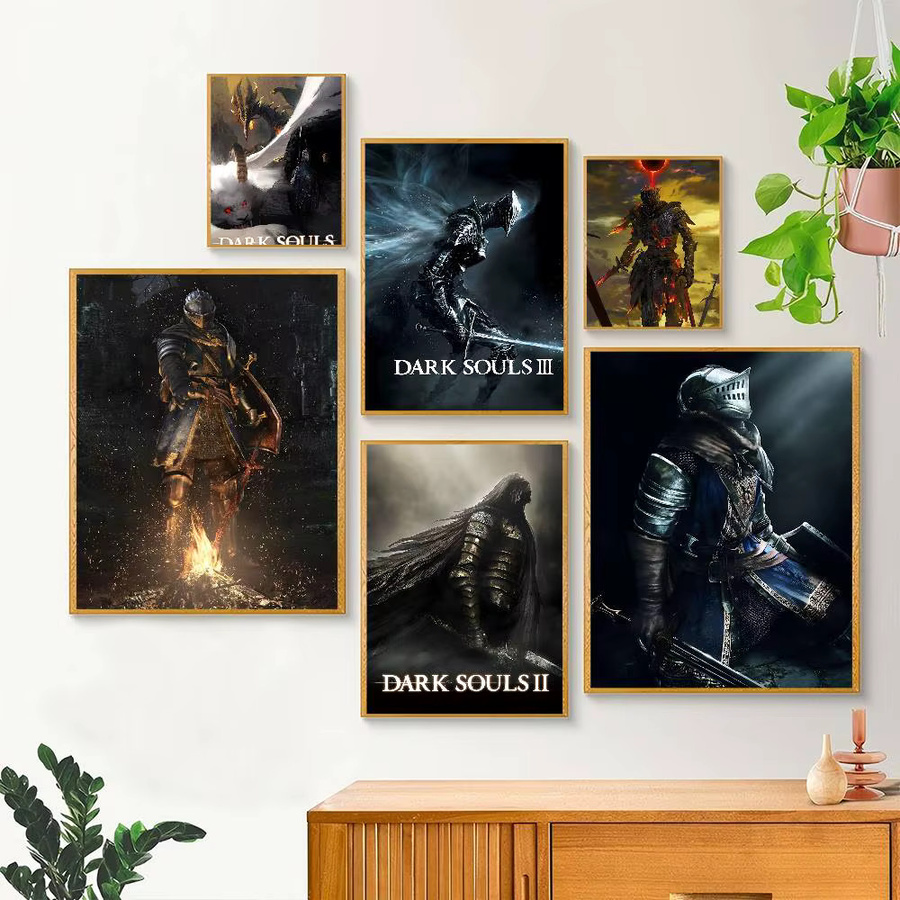 Selbstklebendes Anime Game D-Dark S-Souls Poster aus Papier in Multicolour für deine Wandgestaltung - Bild 2