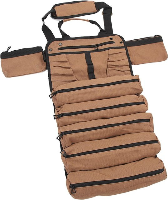 Fishine Roll-Up Werkzeugtasche Organizer mit 7 Taschen in Schwarz - Bild 1