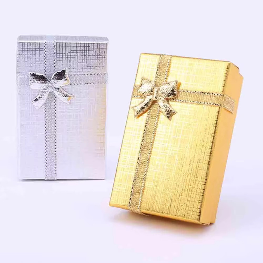 10 Stück Geschenkkartons mit Schaumstoffeinlage in Schwarz, B/T/H: 5 x 8 x 2,5 cm, Schmucketuis für Schmuck wie Anhänger, Halsketten, Ohrringe und Ringe - Bild 1