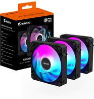AORUS EZ CHAIN FAN 120 Gehäuselüfter in Schwarz mit Multicolour-Beleuchtung - Bild 1