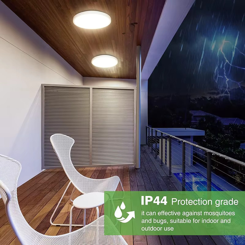 CANMEIJIA LED Radar Deckenleuchte Modernes LED Panel in Weiß mit Intelligenter Radar-Induktion für Flur, Gang und Treppe - Bild 2