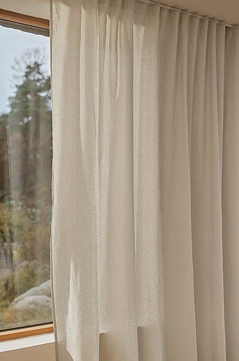 Jotex Vorhang MILLY aus Leinenmischung in Beige, semi-transparent, extra breit, Höhe: 280 cm - Bild 1