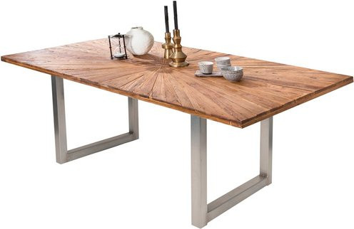 SIT Tisch TABLES & CO aus Teakholz und Metall in Braun, H x B x T: 75 x 90 x 80 cm - Bild 1