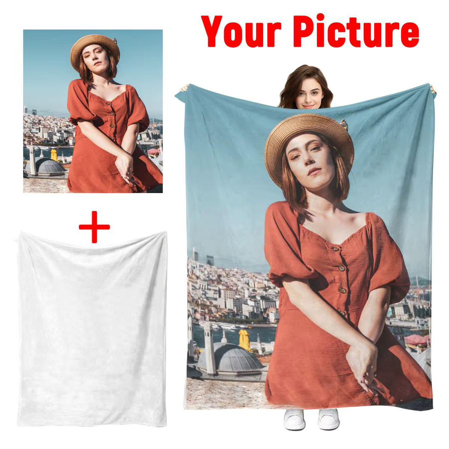 Personalisierte Fotodecke aus Flanell von SRH, individuell bedruckte Decke für Sofa, Bett oder unterwegs - Bild 2
