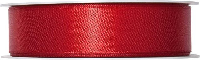 Halbach Satinband aus Polyester in Rot, Breite: 2,5 cm, Länge: 5 m - Bild 1