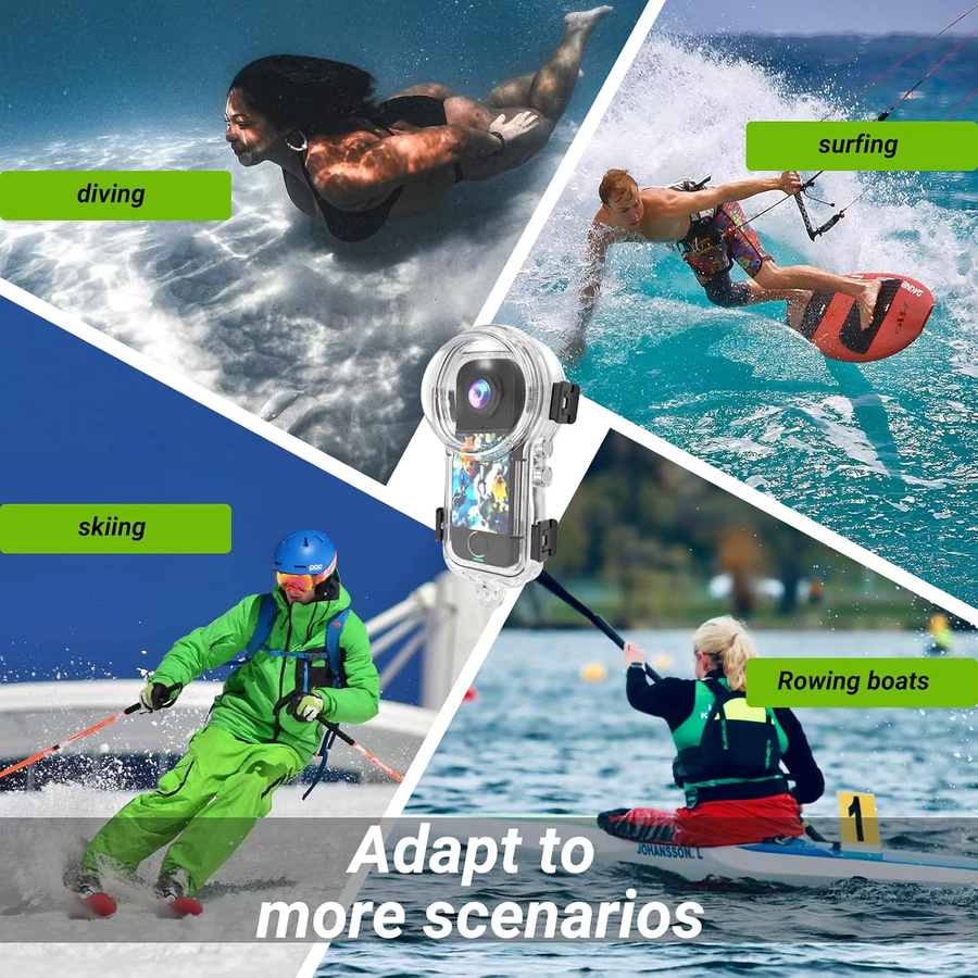 Insta360 X4 Air Wasserdichte Schutzhülle in Transparent für Panorama-Sportkameras bis 50 m Tiefe - Bild 4