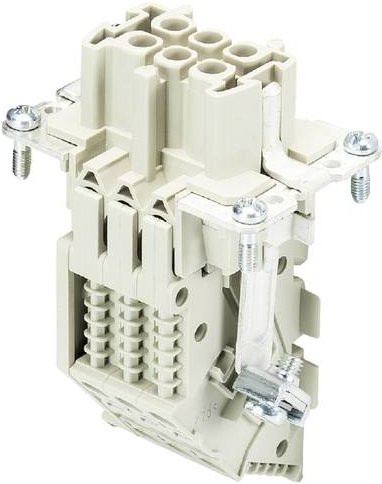 Wieland Electric Klemmenadapter 70.101.0653.0 mit 6 Polen in Beige, 10 Stück - Bild 1