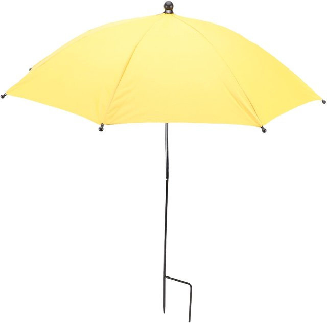 KaiSai Pflanzenregenschirm mit höhenverstellbarer Legierungsstange als Sonnenschutz für Garten, Terrasse und Gewächshaus in Gelb und Silber - Bild 1