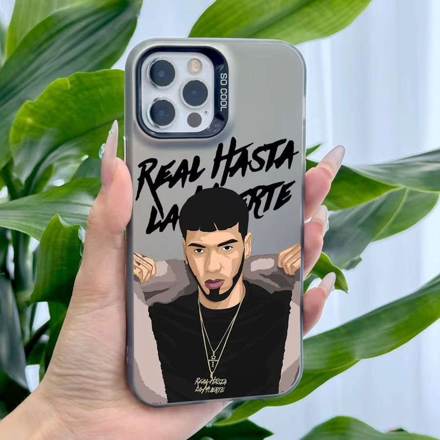 Handyhülle im Rapper A-Anuel AA Design für Apple iPhone 11 12 13 14 15 16 Pro Max Plus, Multicolor, Protect Plating Schutzhülle - Bild 3