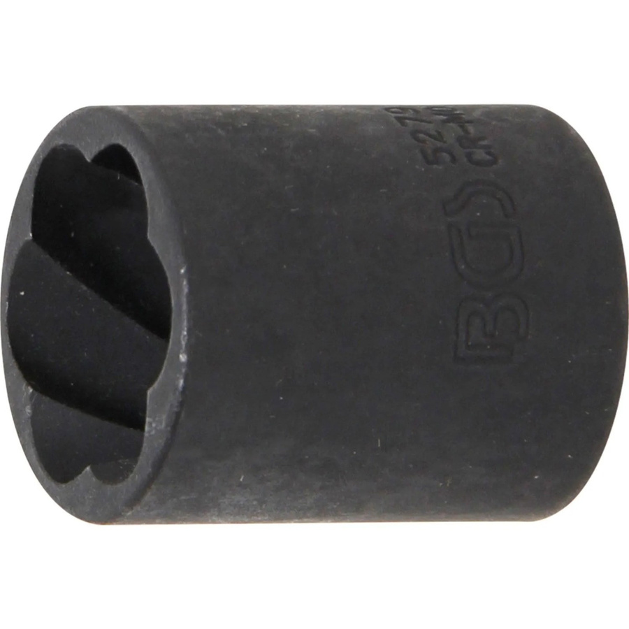 BGS Spiral-Profil-Steckschlüssel-Einsatz Schraubenausdreher 5279 mit 10 mm 3/8 Zoll Innenvierkant und 19 mm Schlüsselweite - Bild 2