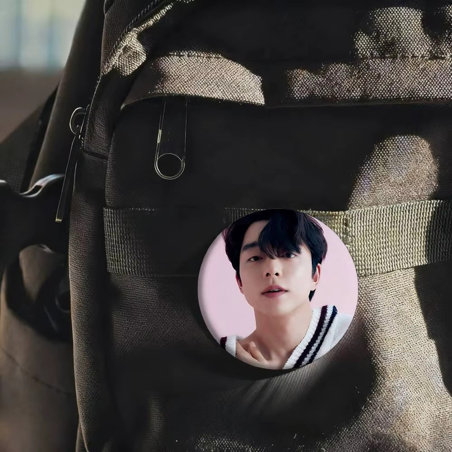 Gong Y-Yoo Brosche, Tier Icon, Weißblech, Button Pin - Bild 2