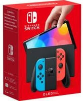Nintendo Switch OLED Spielkonsole in Neon Rot und Neon Blau - Bild 3