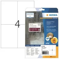 HERMA Folienetikett SPECIAL weiß, multipurpose Kunststoff für Laser, B: 10,5 cm, H: 14,8 cm - Bild 1