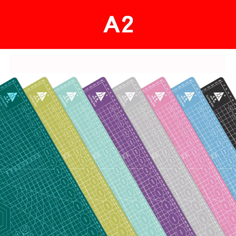 Selbstheilendes Schneidebrett mit Gitterlinie als Desktop-Schneidepad für Bastelarbeiten, mehrfarbig, Breite: 60 cm, Tiefe: 45 cm - Bild 3