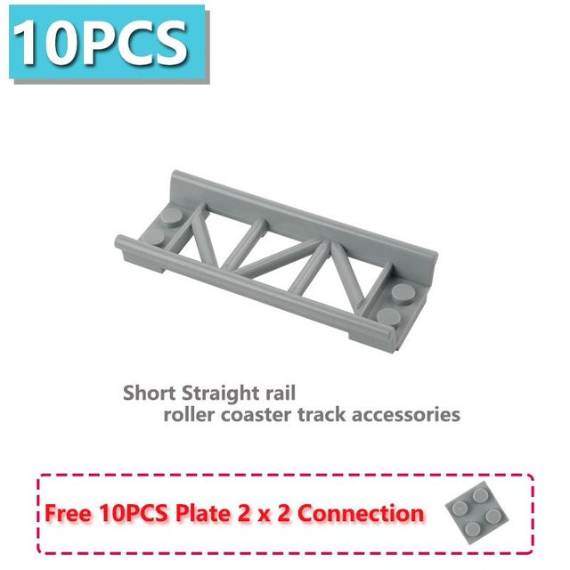 Moc Achterbahn-Strecken-Chassis Bausteine Teile, 10-teiliges Set, ab 14 Jahren - Bild 1