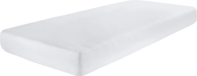 Wasserdichte Matratzenauflage von Dormisette aus Baumwolle in Weiß, B/T: 120 x 200 cm - Bild 1