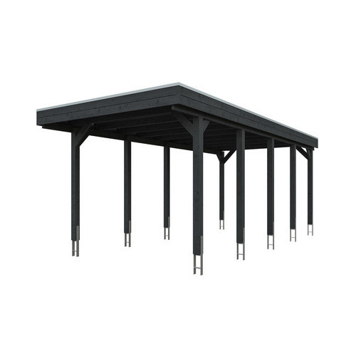 SKANHOLZ Carport Friesland aus Fichte mit Stahl-Dachplatten in Anthrazit und Schwarz, B: 708 cm, T: 320 cm - Bild 2