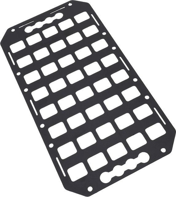 Aluminium Molle-Panel für LKW, SUVs und Wohnmobile mit L-Schienen, Schwarz, B/H: 42,2 x 22,5 cm - Bild 1
