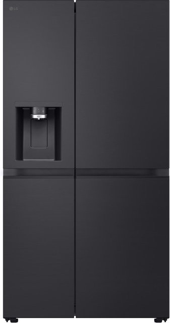LG Side by Side Kühl-Gefrier-Kombination GSLB91EVAB in Black Steel mit No Frost und Super Freezing, B/T/H: 91,3 x 62,3 x 179,0 cm - Bild 1