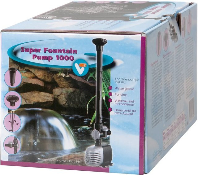 VT Teichpumpe Super Fountain mit Fontäne für bis zu 1.000 Liter - Bild 1