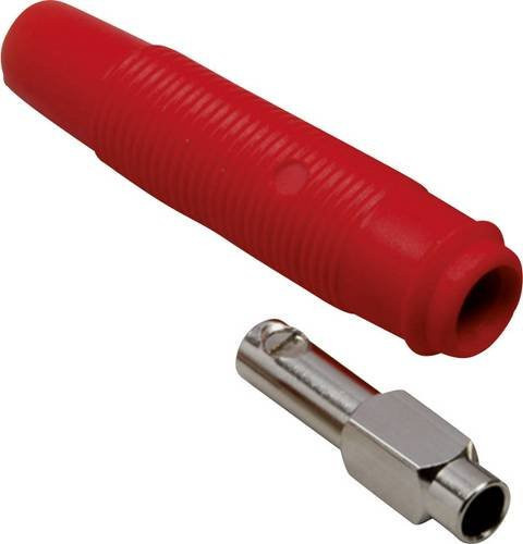 BKL Electronic 072233 Laborbuchse Kupplung gerade mit 4mm Stift Durchmesser in Rot - Bild 1