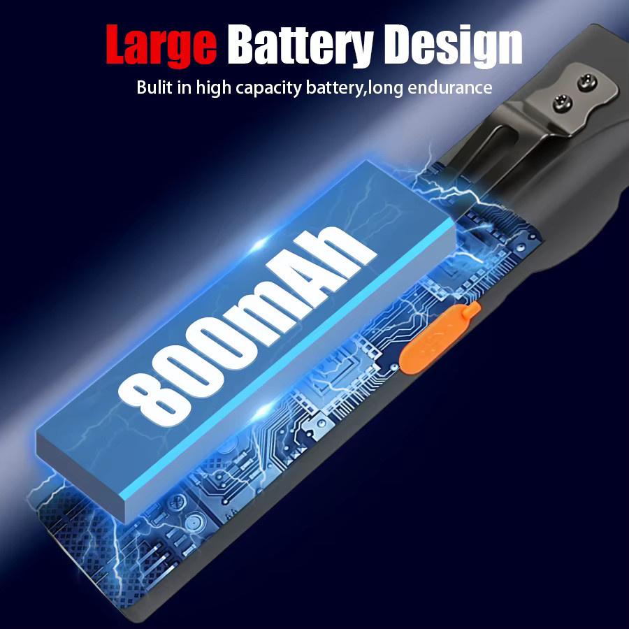 XIWANGFIRE LED-Schlüsselanhänger-Taschenlampe in Schwarz, USB wiederaufladbare Mini-Taschenlampe mit 600 lm, tragbare Arbeitsleuchte mit Magnet und COB-LED - Bild 3