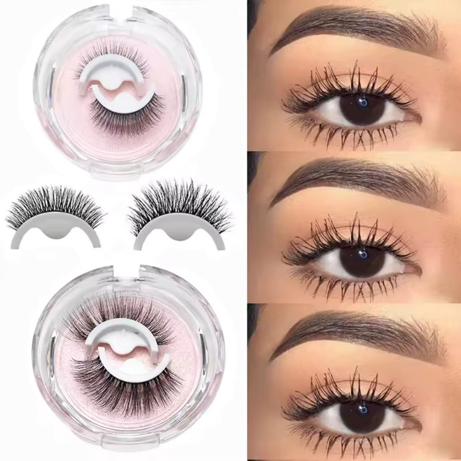 GIOIO Falsche Wimpern, Vollstreifen-Wimpern, Selbstklebend, Unisex - Bild 3
