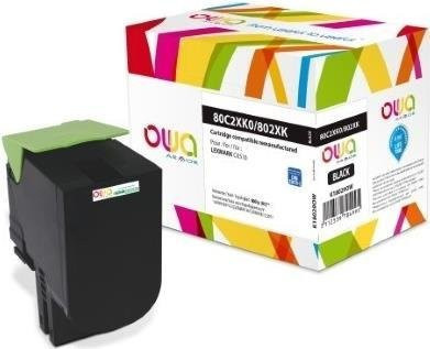 OWA Toner K18029OW Schwarz ersetzt Lexmark 80C0X10 für CX 510 de, CX 510 dte, CX 510 dthe mit einer Kapazität von ca. 8.000 Seiten - Bild 1