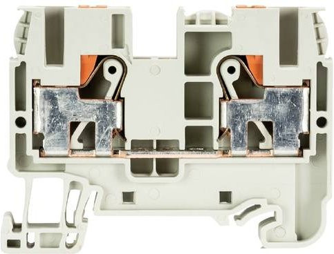 Wieland Electric 56.206.0055.0 Durchgangsklemme mit Federzuganschluss in Grau, 100 Stück - Bild 1